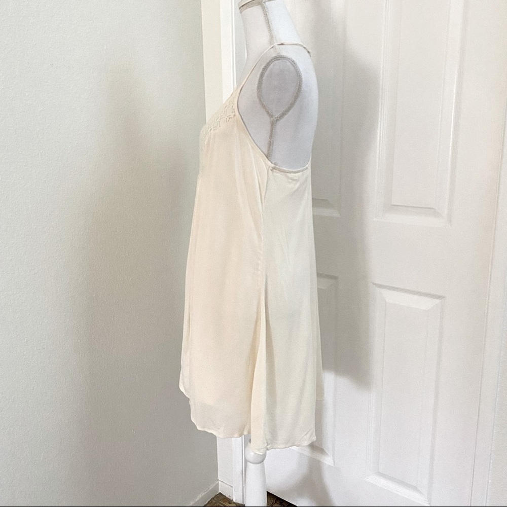Mossimo Supply Co. Ivory Crepe Crochet Sundress M - Picture 5 of 11